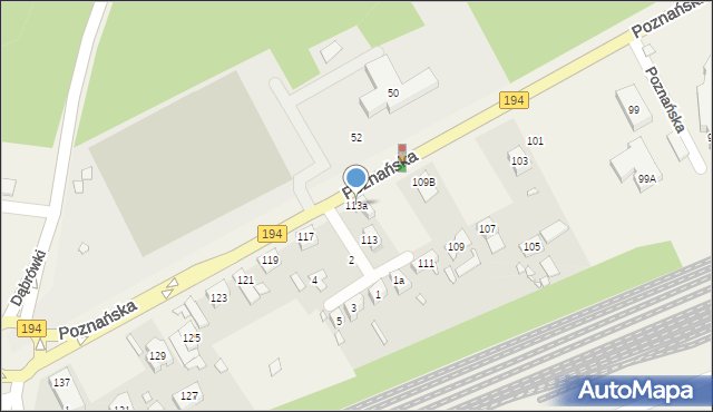 Kobylnica, Poznańska, 113a, mapa Kobylnica