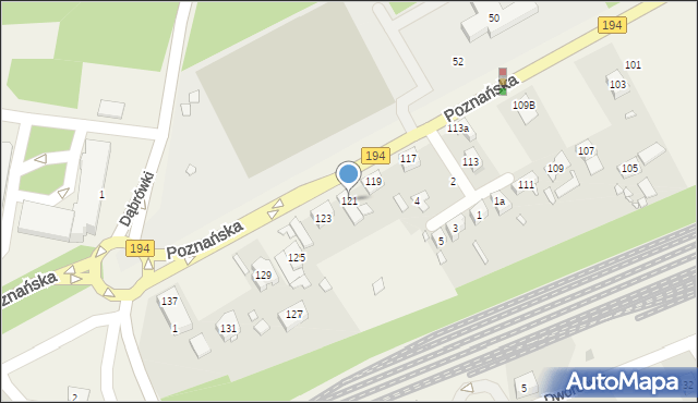 Kobylnica, Poznańska, 121, mapa Kobylnica