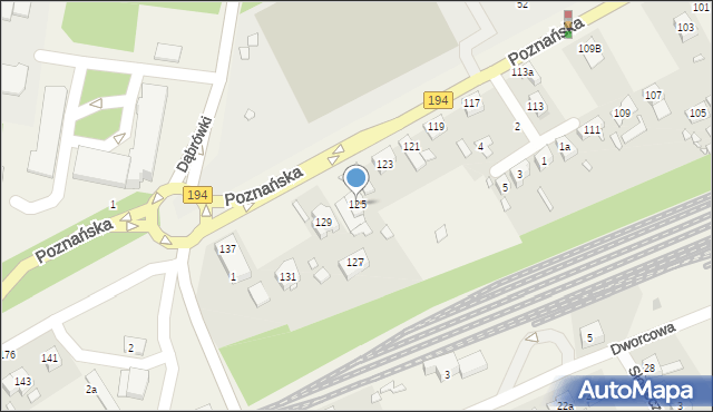 Kobylnica, Poznańska, 125, mapa Kobylnica