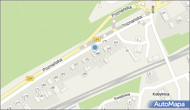 Kobylnica, Poznańska, 149, mapa Kobylnica