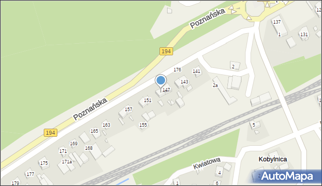 Kobylnica, Poznańska, 149, mapa Kobylnica