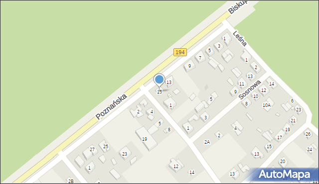 Kobylnica, Poznańska, 15, mapa Kobylnica