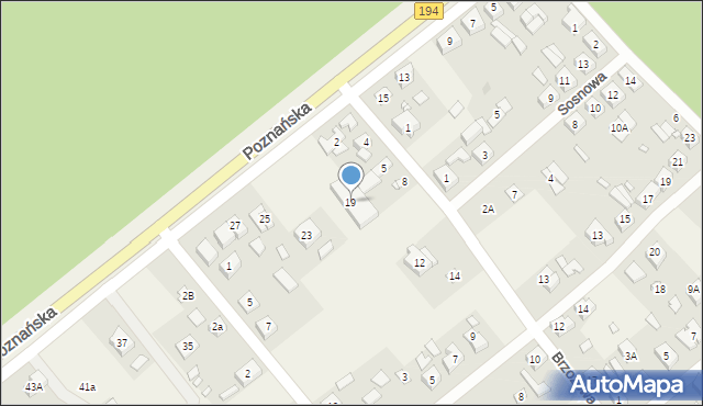 Kobylnica, Poznańska, 19, mapa Kobylnica