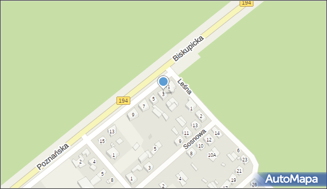 Kobylnica, Poznańska, 3, mapa Kobylnica