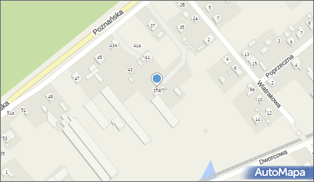 Kobylnica, Poznańska, 37A, mapa Kobylnica