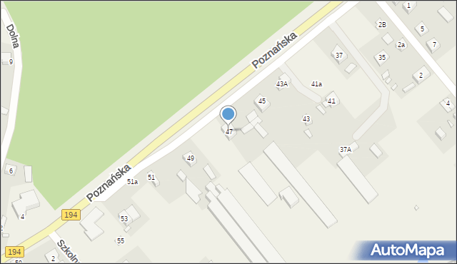 Kobylnica, Poznańska, 47, mapa Kobylnica