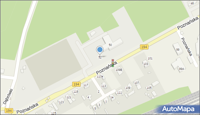 Kobylnica, Poznańska, 52, mapa Kobylnica