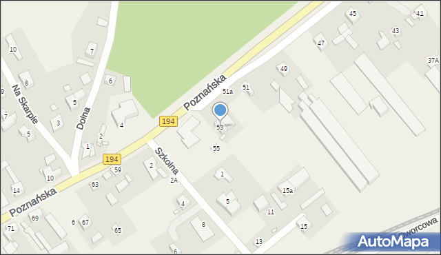 Kobylnica, Poznańska, 53, mapa Kobylnica