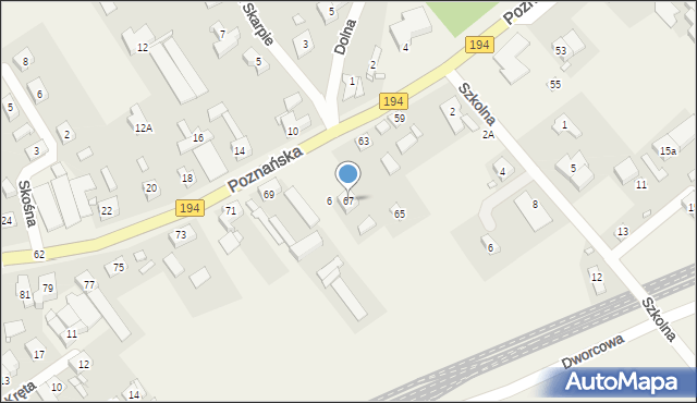 Kobylnica, Poznańska, 67, mapa Kobylnica