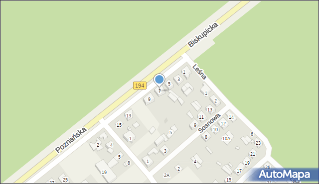 Kobylnica, Poznańska, 7, mapa Kobylnica