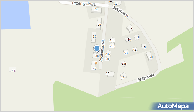 Kochanowo, Poziomkowa, 36, mapa Kochanowo