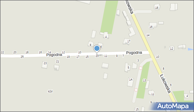 Kock, Pogodna, 13, mapa Kock