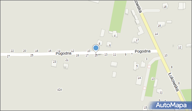 Kock, Pogodna, 15, mapa Kock