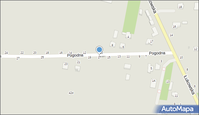 Kock, Pogodna, 17, mapa Kock