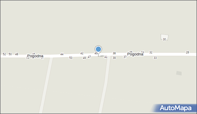 Kock, Pogodna, 43, mapa Kock