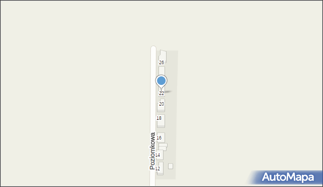 Koczargi Stare, Poziomkowa, 22, mapa Koczargi Stare