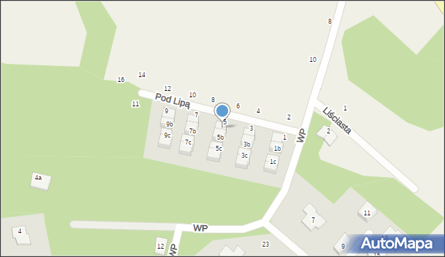 Koleczkowo, Pod Lipą, 5a, mapa Koleczkowo