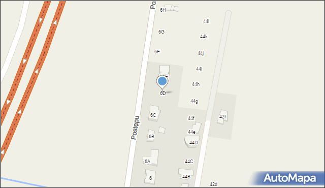 Kolonia Lesznowola, Postępu, 6D, mapa Kolonia Lesznowola