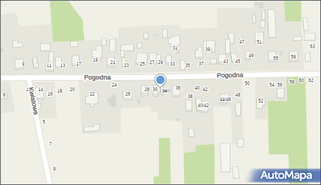 Kolonia Wierzchowisko, Pogodna, 32, mapa Kolonia Wierzchowisko