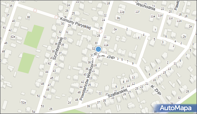 Koluszki, Powstańców Wielkopolskich, 17, mapa Koluszki