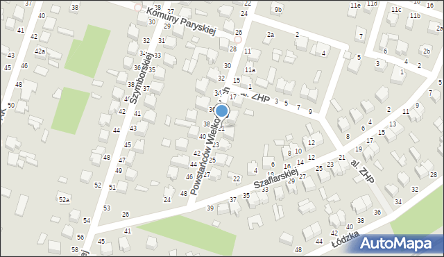 Koluszki, Powstańców Wielkopolskich, 21, mapa Koluszki