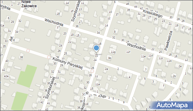 Koluszki, Powstańców Wielkopolskich, 22, mapa Koluszki