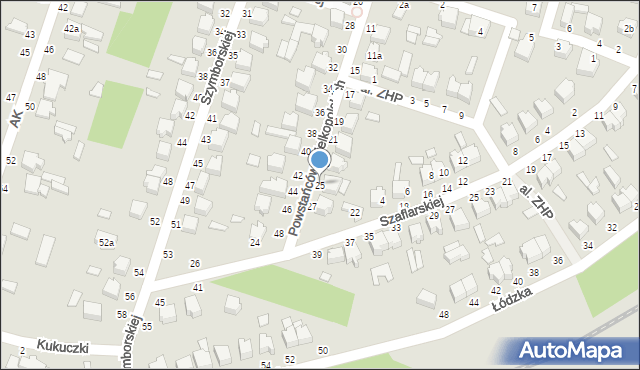 Koluszki, Powstańców Wielkopolskich, 25, mapa Koluszki