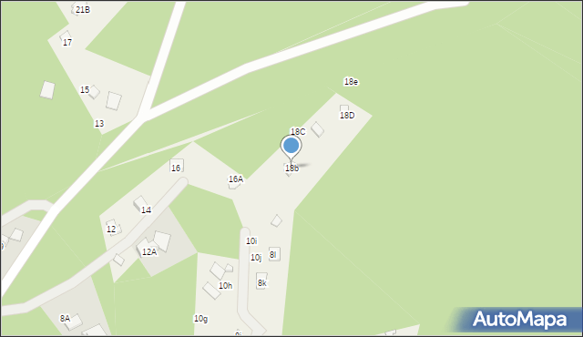 Komornica, Pogodna, 18b, mapa Komornica