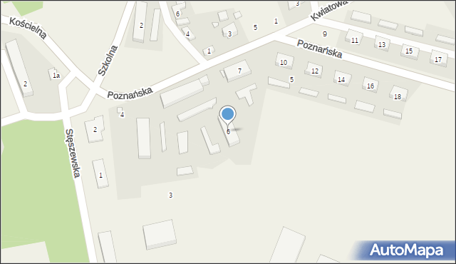 Konarzewo, Poznańska, 6, mapa Konarzewo