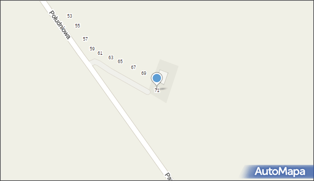 Koniemłoty, Południowa, 71, mapa Koniemłoty