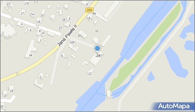 Konin, Portowa, 12B, mapa Konina