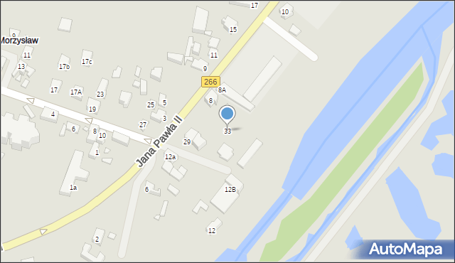 Konin, Portowa, 33, mapa Konina