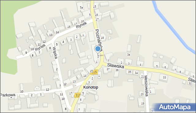 Konotop, Poznańska, 2, mapa Konotop
