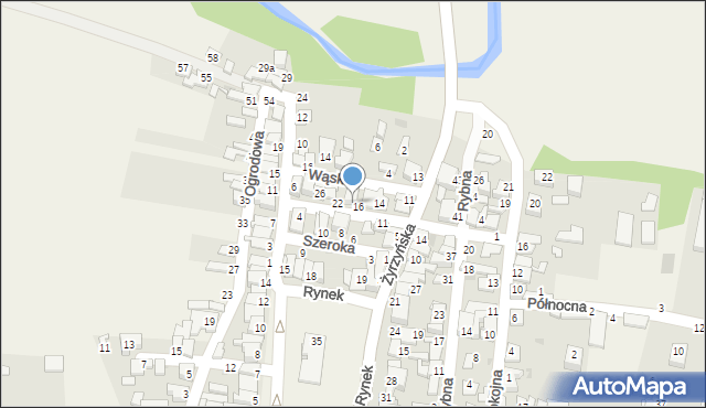 Końskowola, Poprzeczna, 18, mapa Końskowola