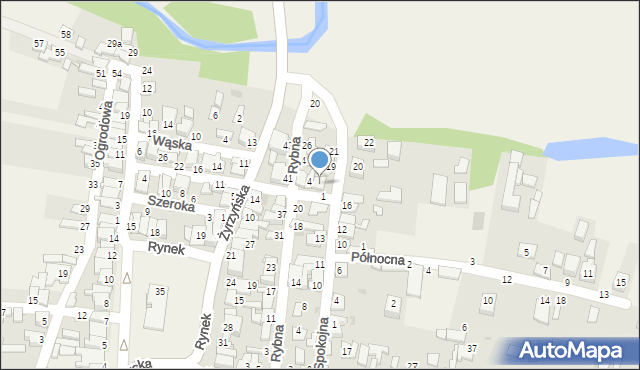 Końskowola, Poprzeczna, 2, mapa Końskowola