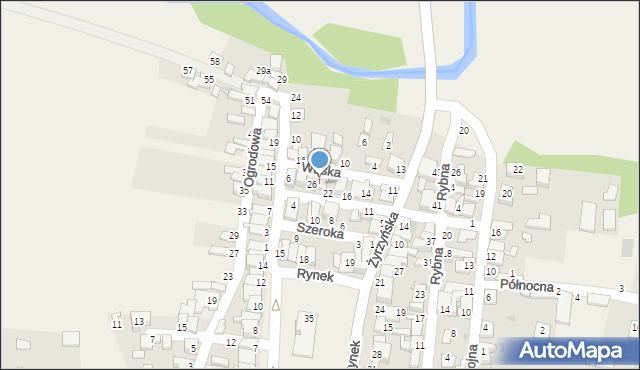 Końskowola, Poprzeczna, 24, mapa Końskowola