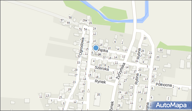 Końskowola, Poprzeczna, 28, mapa Końskowola