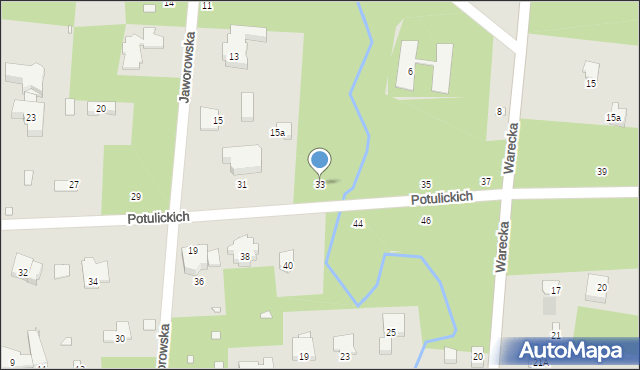 Konstancin-Jeziorna, Potulickich, 33, mapa Konstancin-Jeziorna