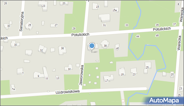 Konstancin-Jeziorna, Potulickich, 36, mapa Konstancin-Jeziorna