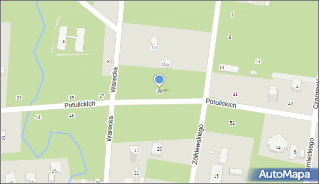 Konstancin-Jeziorna, Potulickich, 39, mapa Konstancin-Jeziorna