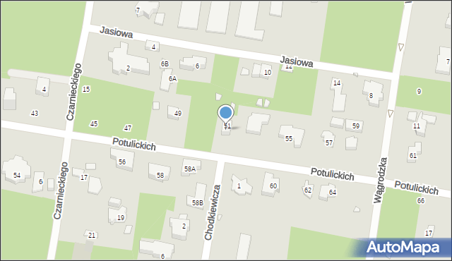 Konstancin-Jeziorna, Potulickich, 53, mapa Konstancin-Jeziorna