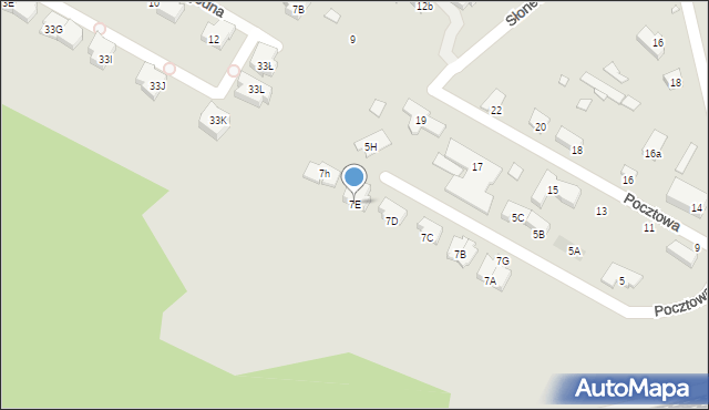Konstancin-Jeziorna, Pocztowa, 7E, mapa Konstancin-Jeziorna