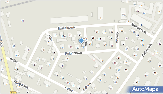 Konstancin-Jeziorna, Południowa, 13a, mapa Konstancin-Jeziorna