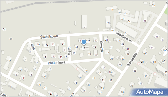 Konstancin-Jeziorna, Południowa, 17, mapa Konstancin-Jeziorna