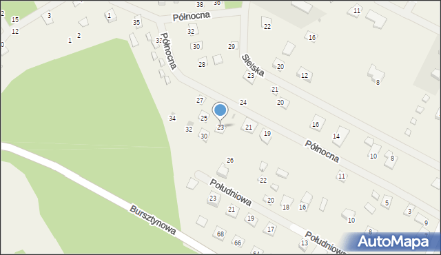 Kopalino, Północna, 23, mapa Kopalino