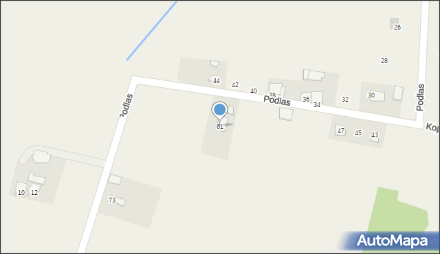 Kopytówka, Podlas, 61, mapa Kopytówka
