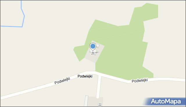 Kornele, Podwiejki, 20, mapa Kornele