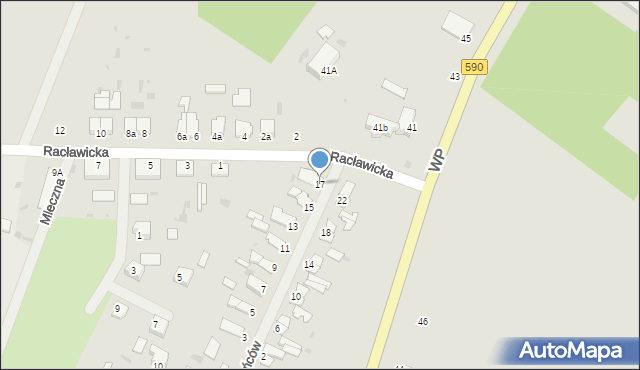 Korsze, Powstańców, 17, mapa Korsze