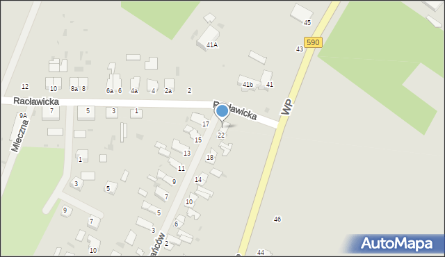 Korsze, Powstańców, 24, mapa Korsze