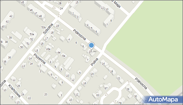 Kościan, Północna, 12, mapa Kościan